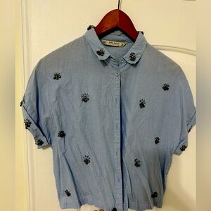 Zara jewel top